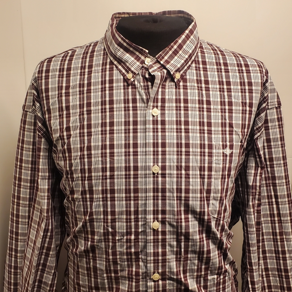 DOCKERS Button Down Shirt Size: 3XLT